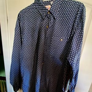 Mens patterned white on blue background, SZ  XL,